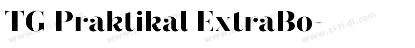 TG Praktikal ExtraBo字体转换